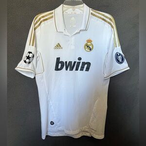 Men’s Authentic Adidas Real Madrid CF 2011/12 Home Jersey Size M